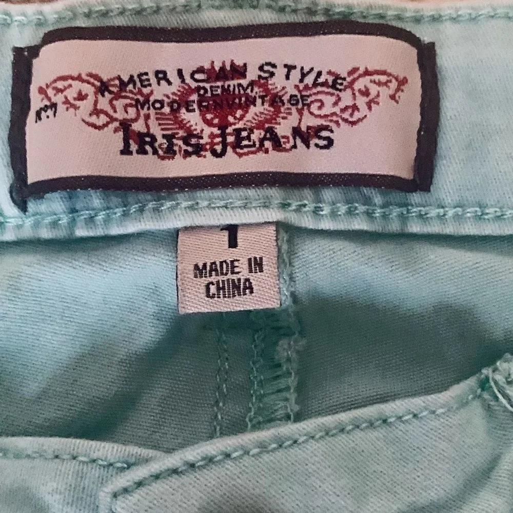 Iris Baby Blue Skinny Jeans Size 1